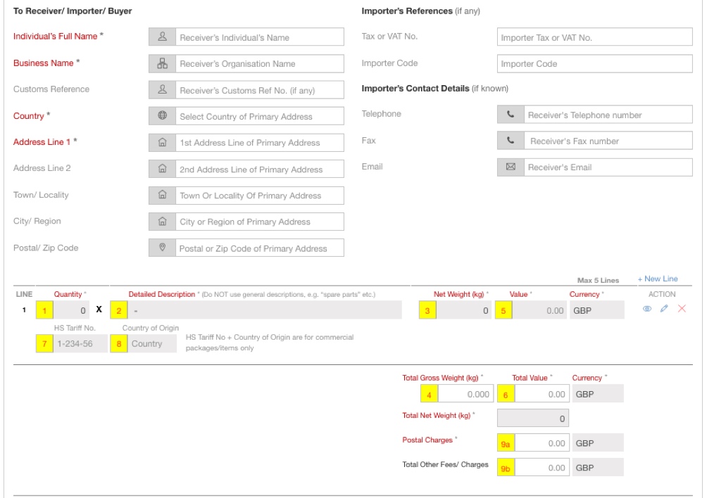 How To Fill CN23 Form