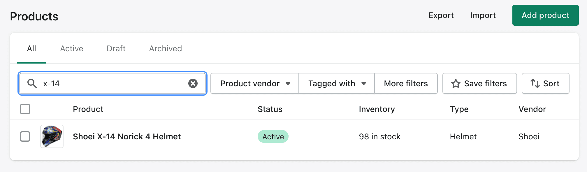 Product Search View
