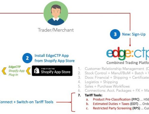 Shopify: How to get started using Tariff Tools within Shopify via EdgeCTP