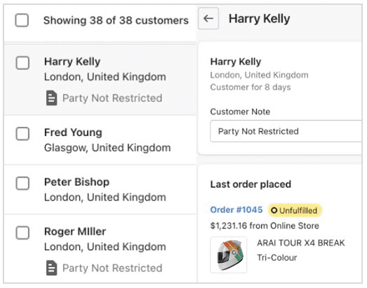 cutomers-list2 Restricted Party Screening Product Details